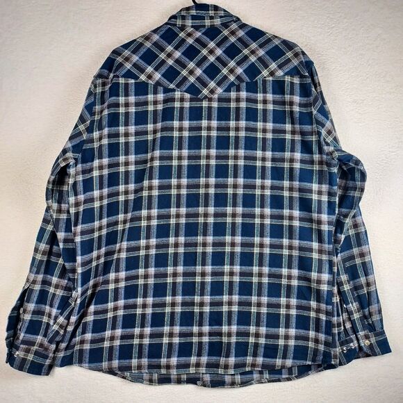 Guide Gear Field Tested L Button-Up Long Sleeve Plaid Flannel Western Style - Picture 9 of 10